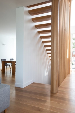 Solid Floating Staircase American Oak Bau Group Collaroy